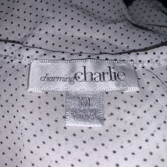 Charming Charlie sheer tank top size M - Picture 3 of 3